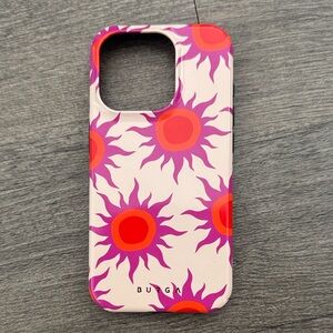 Pink and Red Sunburst Phone Case